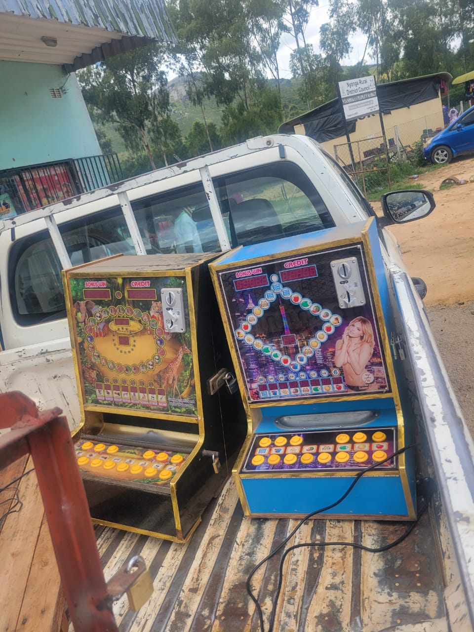 Confistication of illegal Gaming Devices in Nyanga town